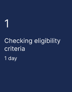 Checking eligibility criteria