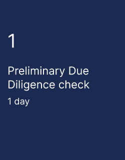 Preliminary Due Diligence check