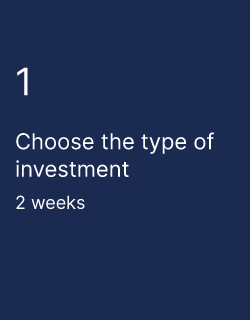 Choose the type of investment