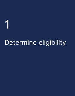 Determine eligibility