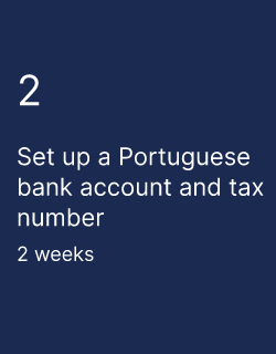 Set up a Portuguese bank account and tax number