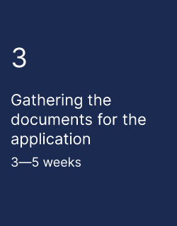 Gathering the documents for the application