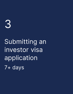 Submitting an investor visa application