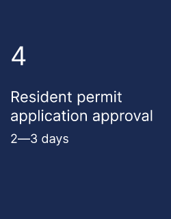 Resident permit application approval