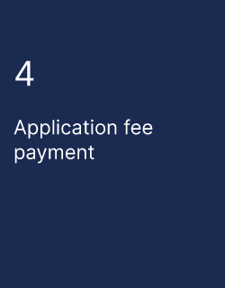 Application fee payment