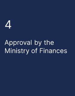 Approval by the Ministry of Finances