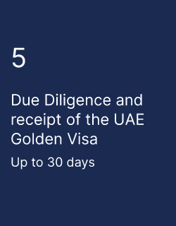 Due Diligence and receipt of the UAE Golden Visa