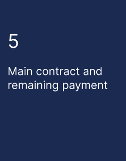 Main contract and remaining payment