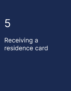 Receiving a residence card
