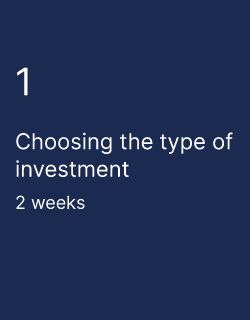 Choosing the type of investment