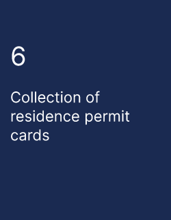 Collection of residence permit cards